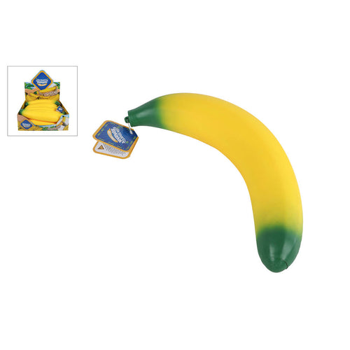 Squishy banaan 37 cm met displaydoos