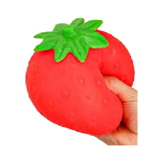 Squishy aardbei, derde aanzicht